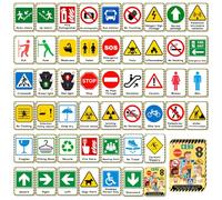 Signes de Circulation pour Les Enfants 50 Feuilles à Deux côtés de flashs trafic avec des Cartes Flash en Papier éducatif pour Les Enfants pour la Maison, Les flashs préscolaires pour l'apprentiss