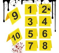 Signes de criminalité, décorations pour la scène du crime, décoration de preuves de bureau d'enquête - décorations mystérieuses pour la scène du crime, maison, Halloween et espace de travail.