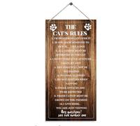 Signes de décoration pour animaux de compagnie, plaque en bois décorative à suspendre, panneau de chat amusant, décoration murale à suspendre, décoration murale, décoration d'intérieur, cadeau pour