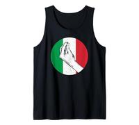 Signes De Gestes Italiens Drapeau Rétro Vintage Débardeur