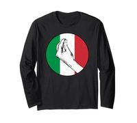 Signes De Gestes Italiens Drapeau Rétro Vintage Manche Longue