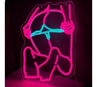 Signes de néon de dame,Signe de dame nue,Signe de femme sexy de néon,pour décor mural,bar,fête,hôtel,cadeaux,décor d'art (Style 2)