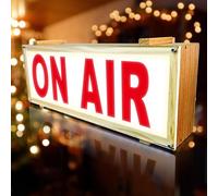 Signes d'éclairage d'enregistrement, boîte à lumière d'air, panneau néon en direct, signalisation sur air, panneau lumineux à LED, éclairage de studio, panneau d'avertissement pour studio/home