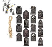 Signes D'Ha ow reur,Signe Pie r Tombale De Cim Re Ho Tes Multifonctio De Fête D'Hallow Ndentif Utilisables D'Halloween De Pierre Tombale Pour D