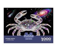 Signes du Zodiac du Cancer Puzzle en Bois Imperméable DIY Puzzles De 1000 Pièces pour Adultes Cadeaux Impossible Jeux Éducatifs