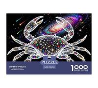 Signes du Zodiac du Cancer Puzzle en Bois Imperméable DIY Puzzles De 1000 Pièces pour Adultes Défi Et Casse-tête De Décoration pour La Maison