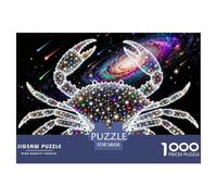 Signes du Zodiac du Cancer Puzzle en Bois Imperméable DIY Puzzles De 1000 Pièces pour Adultes Défi Et Casse-tête Jeux De Stimulants