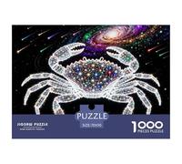 Signes du Zodiac du Cancer Puzzle en Bois Imperméable Puzzles De 1000 Pièces pour Adultes Cadeaux Amusant Jeux De Stimulants