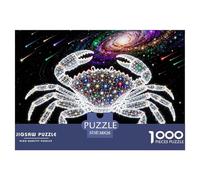 Signes du Zodiac du Cancer Puzzle en Bois Imperméable Puzzles De 1000 Pièces pour Adultes Défi Et Casse-tête Jeux Éducatifs