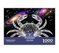 Signes du Zodiac du Cancer Puzzle en Bois Imperméable Puzzles De 1000 Pièces pour Adultes Impossible De Décoration pour La Maison