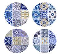 Signes Grimalt By Sigris Lot de 4 dessous de plat hydraulique Multicolore 0 x 20 x 20 cm