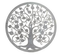 SIGNES GRIMALT Déco murale Métal : Arbre de vie Design Blanc, Collection Renaissance, Diamètre 50 cm