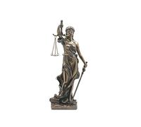 Signes Grimalt Figure de résine, déesse de la Justice, Finition en Bronze, Vintage rétro 20 cm