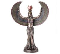 SIGNES GRIMALT Figurine Isis Déesse égyptienne Magie et Sagesse Résine dorée 34 cm