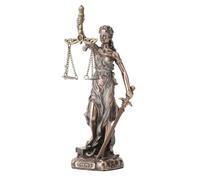 SIGNES GRIMALT Figurine Themis Déesse grecque Justice Résine Bronze 16,5 cm