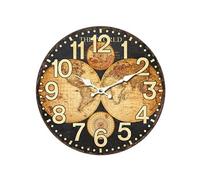 SIGNES GRIMALT Horloge mappemonde en MDF - Diamètre 34 cm