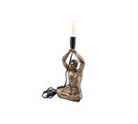 SIGNES GRIMALT Lampe à Poser Homme de couleur Bronze en résine - Hauteur 30 cm - Largeur 16 cm - Profondeur 10 cm