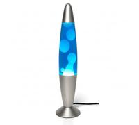 Signes Grimalt Lampe de Lava de Bureau, 35 cm Bleu - Blanc, avec Interrupteur, Comprend Une Ampoule E14, des Lampes à Plasma, Un Magma, des méduses colorées Multicolore