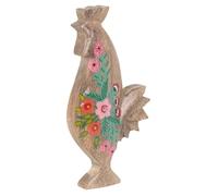 Signes Grimalt - ORIGEN Home Decor Poule en Bois Marron - Figurine Poule 23x11x3cm