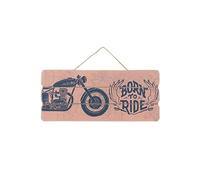SIGNES GRIMALT Planche à suspendre Déco Vintage Born to Ride - 15 x 34 cm