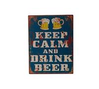 SIGNES GRIMALT Plaque métallique Keep Calm Bière
