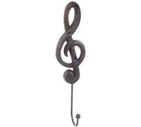 SIGNES GRIMALT Porte manteaux clé de sol en fonte 25 x 10.5 cm MARRON G