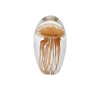 SIGNES GRIMALT Presse papier Méduse grise en verre - Hauteur 11 cm - Diamètre 7 cm