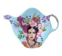 SIGNES GRIMALT Soucoupe pour sachet de thé Frida Khalo bleu - En Mélamine - 9.5 x 7.5 cm bleu G
