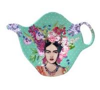 SIGNES GRIMALT Soucoupe pour sachet de thé Frida Khalo vert - En Mélamine - 9.5 x 7.5 cm VERT G