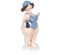 SIGNES GRIMALT Statuette Baigneuse en Résine - Figurine Décorative Bord de Mer Style Rétro - 22,5 cm