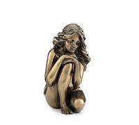 Signes Grimalt - Statuette Femme Nue : Rêverie, H 12 cm - Résine, Bronze Antic Line