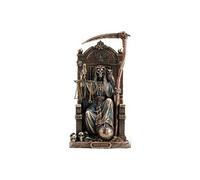 SIGNES GRIMALT Statuette Santa Muerte en résine aspect bronze - Hauteur 21 cm - Largeur 11 cm - Profondeur 10 cm