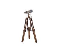 SIGNES GRIMALT Télescope trépied décoratif en Laiton - Dimensions du Télescope : Longueur 24 cm - Diamètre 3.5 cm