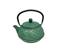 SIGNES GRIMALT Théière Japonaise Verte en fonte 0.9 Litre - Hauteur 15 cm x Largeur 17 cm x Profondeur 14 cm