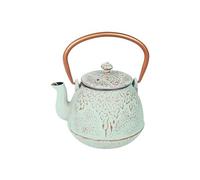 SIGNES GRIMALT Théière Japonaise Verte en fonte 1 Litre - Hauteur 19 cm x Largeur 16 cm x Profondeur 13 cm