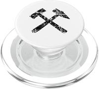 Signes Miniers (Noir Vintage) Exploitation Minière PopSockets PopGrip pour MagSafe