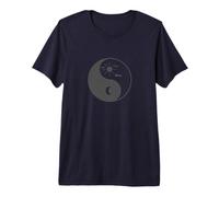 Signes Yin et Yang Jour et Nuit T-Shirt Haut de Gamme