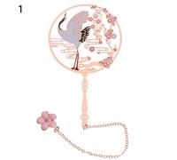 Signet Chic Rétro De Style Chinois À Motif De Cerf/Panda Avec Pendentif, Signet En Métal, Pagination Ajourée, Fourniture De Papeterie, Cadeau