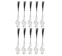 Signet Créatif Présent de Diplôme Marque Page Métal Note Musicale 10pcs