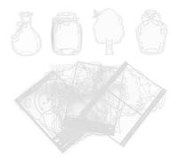 Signet de Fleurs Séchées Kawaii en Plastique Argenté pour livres | Loisirs Créatifs DIY, Débutants et Passionnés, Scrapbooking, Création de Pages Personnalisées