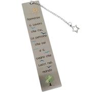 Signet En Métal Marque Page Avec Phrase De Motivation Gravée Appréciez Le Travail Que Vous Faites La Personne Que Vous Êtes Et Le Signe Que Vous Laissez Dans Le Monde