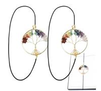 Signet Planner,Double Set Vintage au Design Arbre avec Cristaux | Accessoire de Lecture pour Séparateur de Pages,Pour Livres Carnet Agenda Journal Objectifs