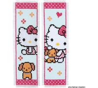 Signet Vervaco "Hello Kitty avec chien", lot de 2, motif de comptage
