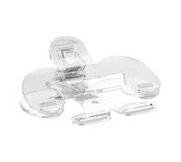 Signets Clip de livre en plastique Transparent avec support, aide à la lecture, fichier fixe, marque-page, papeterie, 3 pièces(Color 3)