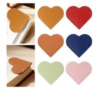 Signets Cœur,Lot Portable de 6 Signets Cœur Doux et Mignon - Marque-Pages D'Angle | pour École Bureau Voyage Bibliothèque Voyage d'Affaires Étudiants Enseignants Amateurs de Livres