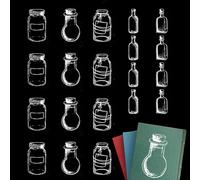 Signets de fleurs séchées transparentes, fleur marque-page fabricant clair pressé fleur signet - Signet floral clair pour le club de lecture scolaire