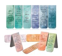 Signets de versets bibliques -12PCS Signnets magnétiques chrétiens | Signeets magnétiques signet biblique | Marque-pages chrétiens marqueurs de page pour Enseignement, Lecture, Cadeau religieux