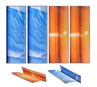 Signets en Acrylique,4 Pièces Attrape-Forme Film | Marque-pages rectangles en acrylique translucide attrape-thème,Pour Femmes Hommes Enseignant Étudiant Adolescent Lecture École Étude Journal Planner