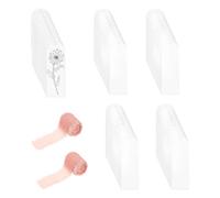 Signets en acrylique vierges,100 pièces étiquettes de livre,Marque-pages transparents avec 2 rouleaux de ruban - pour amateurs de lecture, artisanat, maison, bibliothèque, études, remise de diplômes