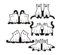 Signets magnétiques - 10 accessoires de lecture chat noir,Marque-pages Amusants Support de Page,pour femmes, maison, école, bibliothèque, voyage, fête d'anniversaire,